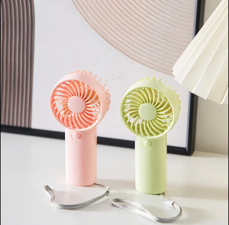 Mini Portable Fan, Battery Powered, Lightweight Handheld Fan for Outdoor and Travel Use