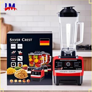 SILVER CREST LM-Powerful Professional Heavy Duty Commercial Electric Blender - Red/Black