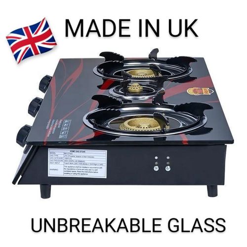 UK - Superior Durable Automatic Ignition Quality Stove Burner - Black