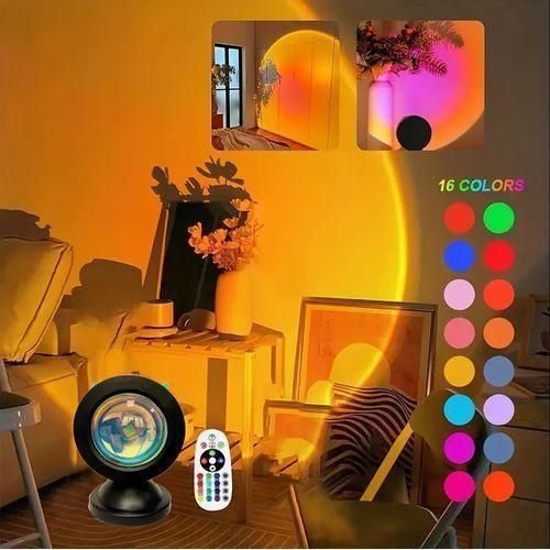 16 Colors USB LED Sunset Projector with Remote Control