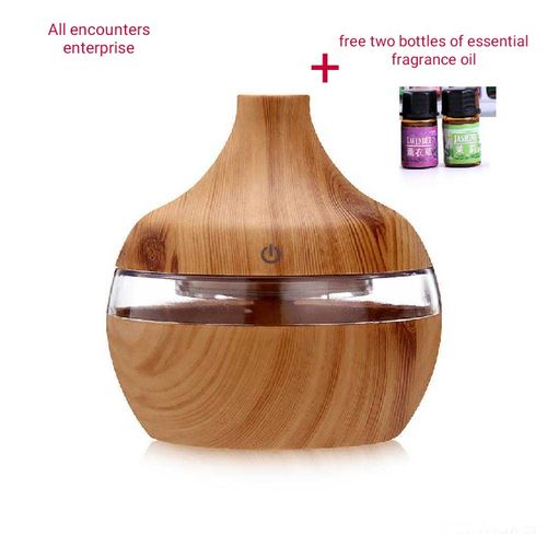 Electric Diffuser/Humidifier with 2pcs of Oil- 300ML- Brown
