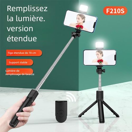 Bluetooth Selfie Stick Tripod +Fill Light & Shutter Remote