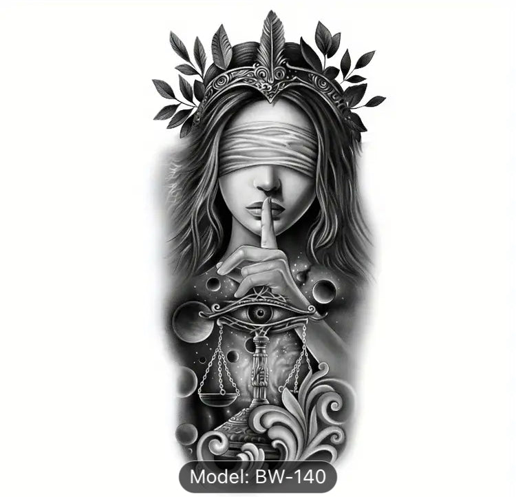 Temporary Tattoo Stickers - Long-Lasting 1-2 Weeks, Waterproof & Friction-Resistant