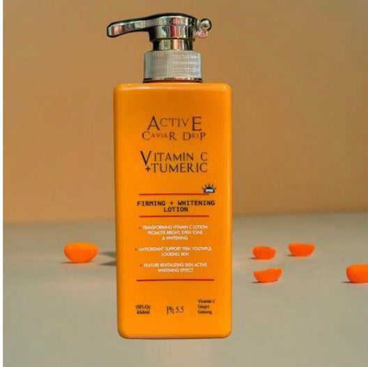 Active Caviar Drip Vitamin C + Tumeric Firming & Whitening Body Lotion 444ml