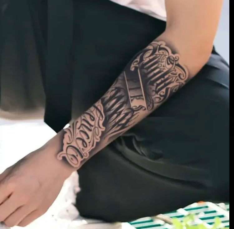 Tattoo sticker lasting from 1 - 2 weeks
