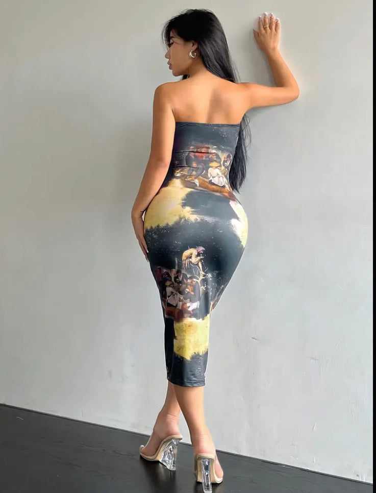 Women'S Sexy One-Shoulder/ Strapless Evening gown - Formal Party Dress, Backless Formal Attire for Galas, Proms, Weddings  - Elegant Evening Party Dress for Women
